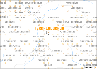 map of Tierra Colorada