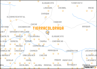 map of Tierra Colorada