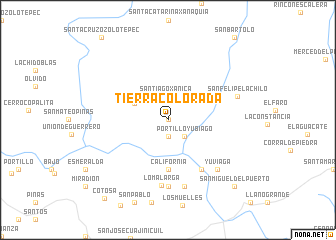 map of Tierra Colorada