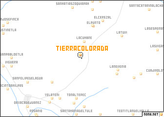 map of Tierra Colorada