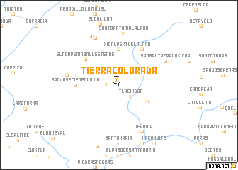 map of Tierra Colorada