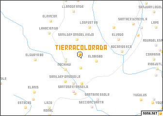 map of Tierra Colorada