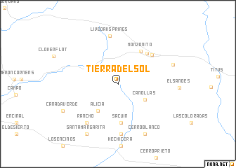 map of Tierra del Sol