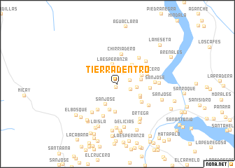 map of Tierradentro