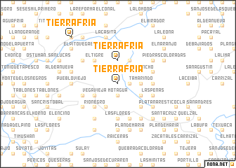 map of Tierra Fría