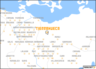 map of Tierra Hueca