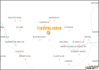 map of Tierra Limpia