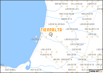 map of Tierralta