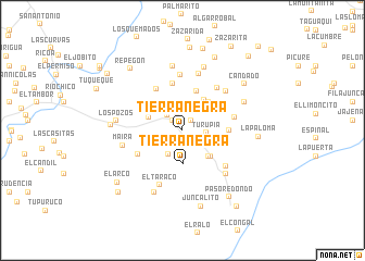 map of Tierra Negra