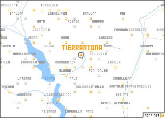 map of Tierrantona