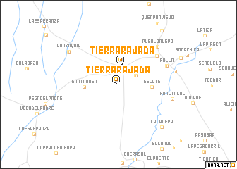 map of Tierra Rajada