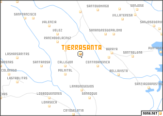 map of Tierra Santa
