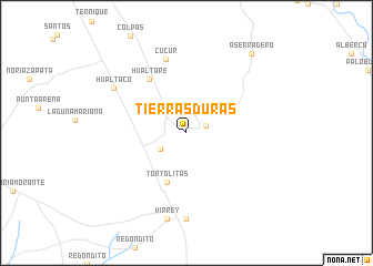 map of Tierras Duras