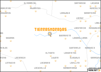 map of Tierras Moradas