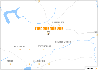 map of Tierras Nuevas