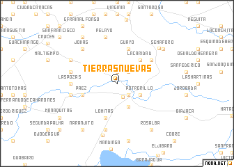 map of Tierras Nuevas