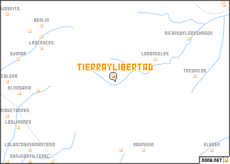 map of Tierra y Libertad