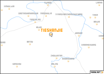 map of Tieshanjie