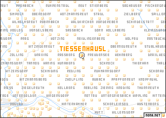 map of Tiessenhäusl