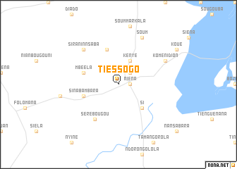 map of Tiessogo