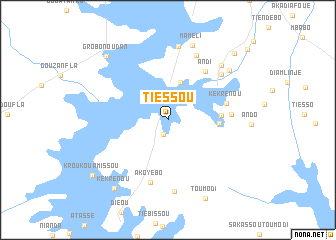 map of Tiéssou