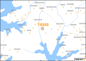 map of Tiesso