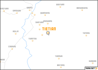 map of Tietian