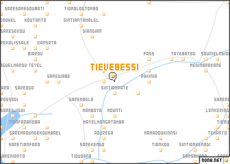 map of Tiévébessi