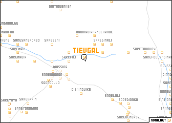 map of Tiévgal