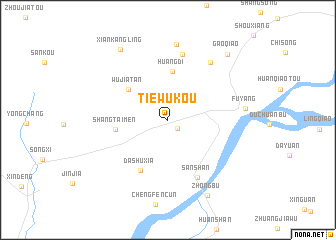 map of Tiewukou