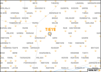 map of Tièye