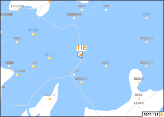 map of Tié