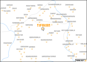 map of Ţīfakān