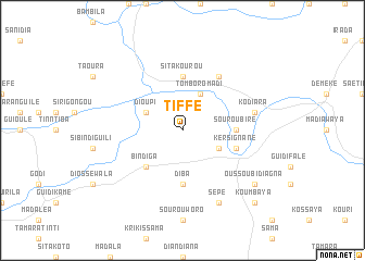 map of Tiffé