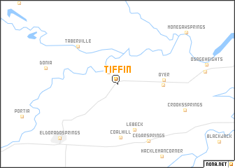 map of Tiffin