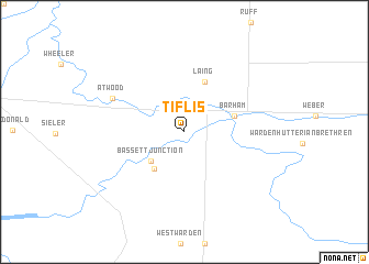 map of Tiflis