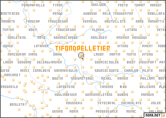 map of Ti Fond Pelletier