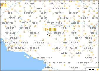 map of Ti Fond