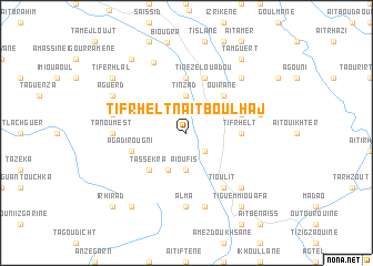 map of Tifrhelt nʼAït Bou Lhaj