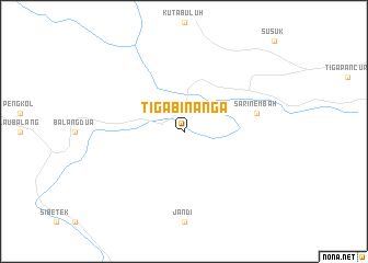 map of Tigabinanga