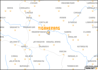 map of Tigaherang