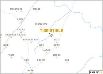 map of Tigaintiélé