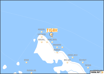 map of Tigak