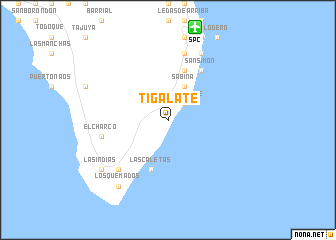 map of Tigalate