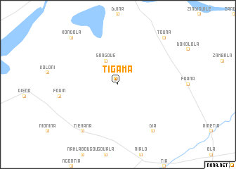 map of Tigama