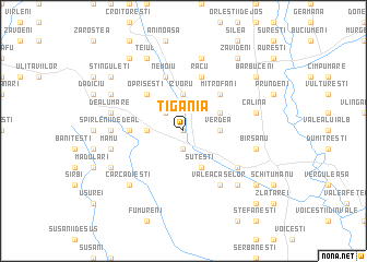 map of Ţigănia