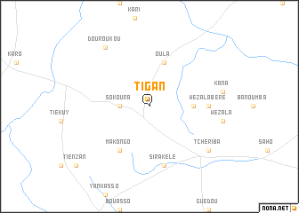 map of Tigan