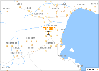 Tigaon Camarines Sur Map Tigaon (Philippines) Map - Nona.net