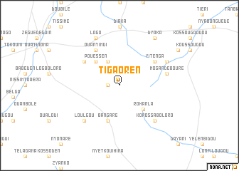 map of Tigaoren