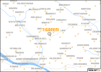 map of Ţigăreni